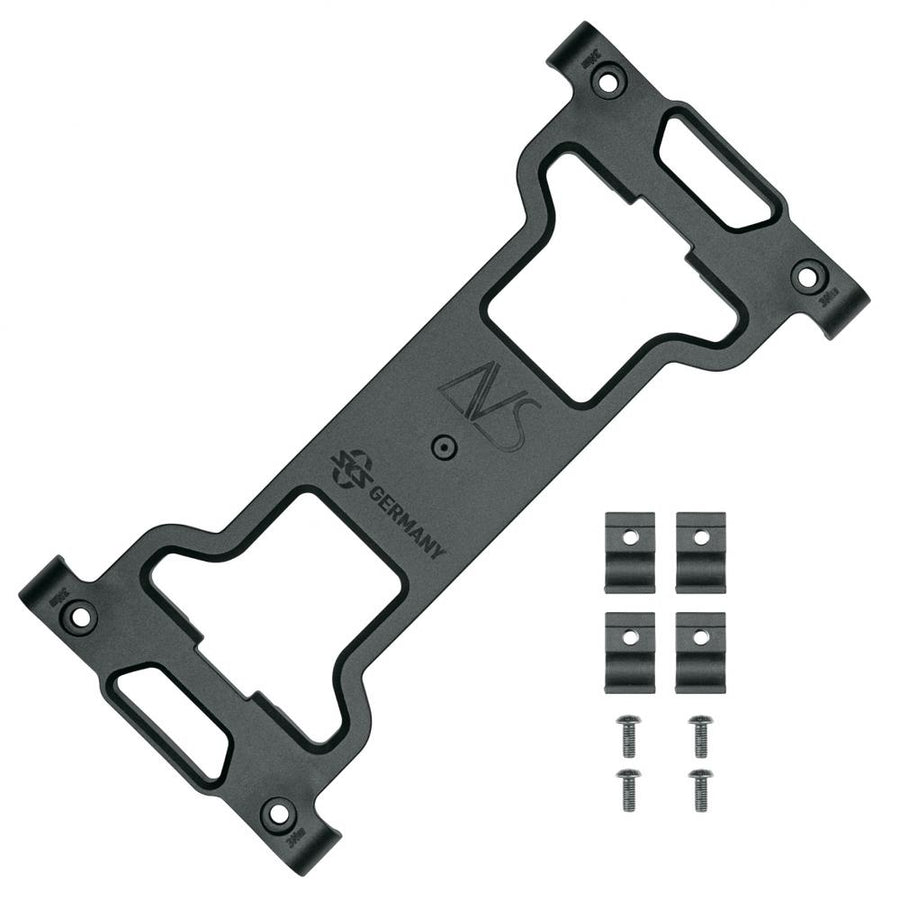 SKS INFINITY UNIVERSAL AVS Grundplatte Ersatzteil  Robuste Aluminium-Grundplatte mit AVS-Klicksystem für einfache Taschenbefestigung, passend für INFINITY UNIVERSAL Gepäckträger