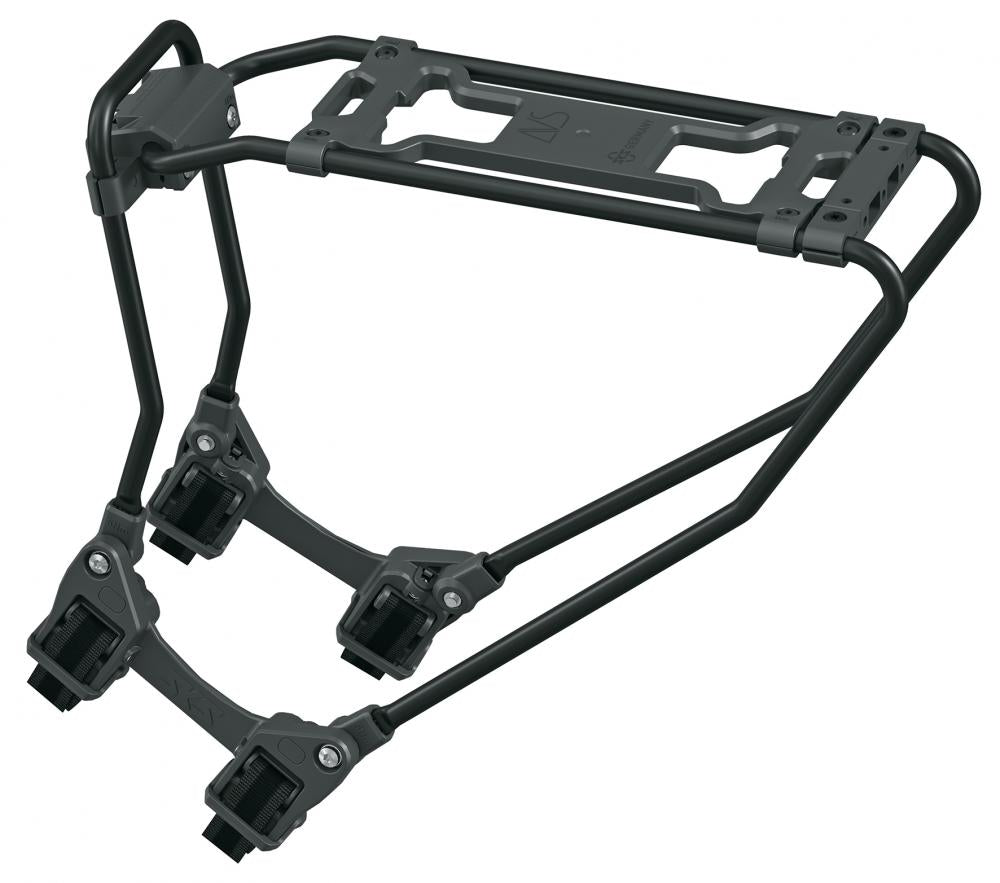 SKS INFINITY UNIVERSAL AVS Gepäckträger, verstellbar für diverse Rahmen, mit Schnellspannsystem und AVS-Adapter für Klicksystem-Taschen, bis 12 kg Belastung