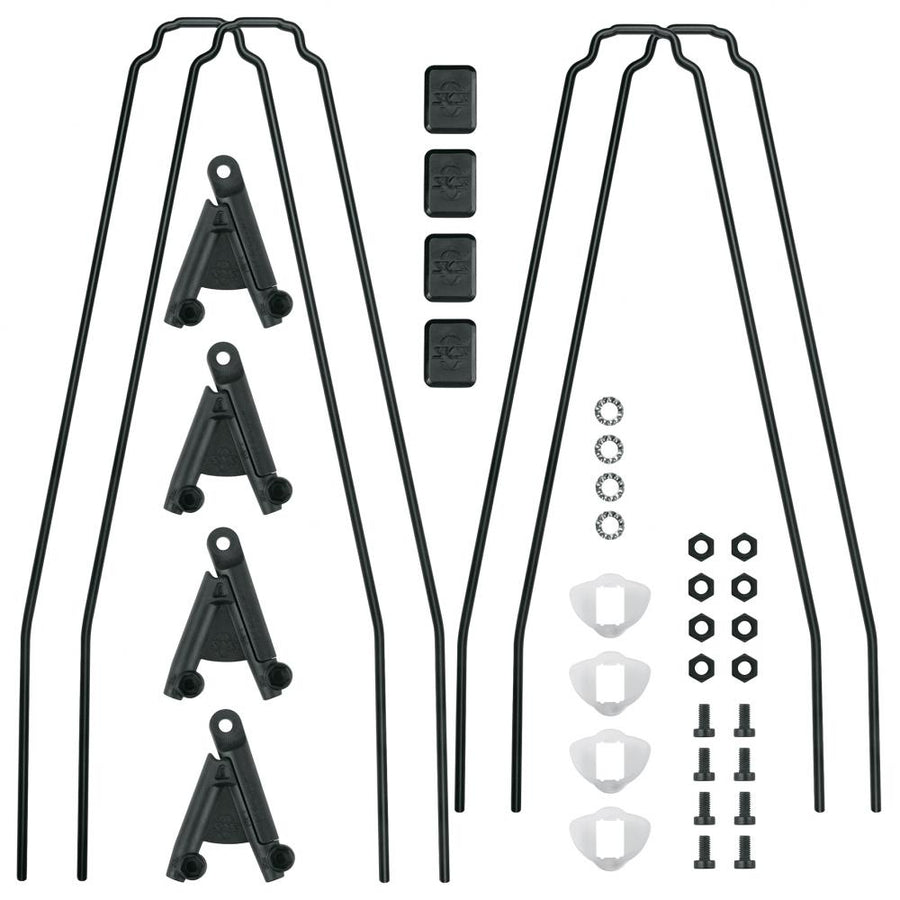 SKS Bluemels Style 46 Ersatzstreben Set für 28" Schutzbleche, inklusive ESC-V-Adapter, zwei 325 mm und zwei 365 mm Streben, robust, langlebig, einfache Montage für zuverlässigen Spritzschutz