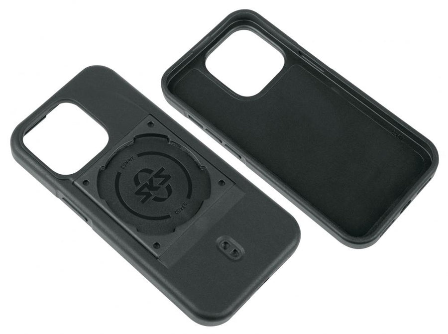 SKS GERMANY COMPIT Cover für iPhone 15 Pro  stoßdämpfende Handyhülle mit spezieller Befestigungsvorrichtung für COMPIT-System, aus verschleißfestem 2-Komponenten-Kunststoff