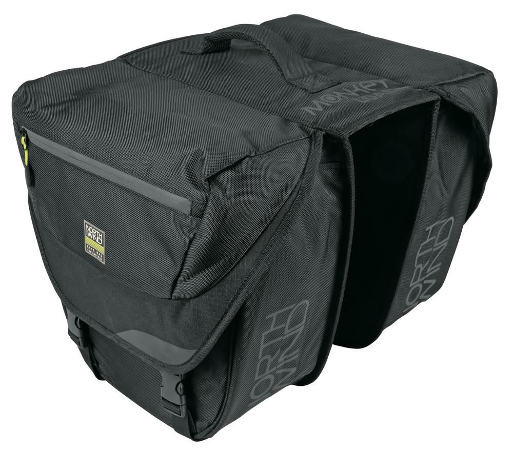 Northwind MonkeyLoad-T Doppeltasche, schwarz/lime, 30L Volumen, 33x15x