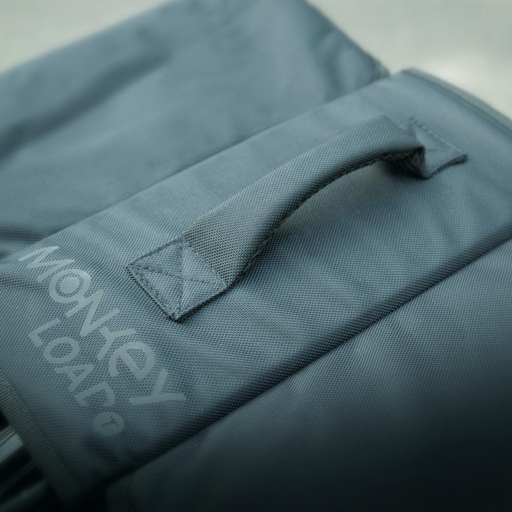 Northwind MonkeyLoad-T Doppeltasche, schwarz/lime, 30L Volumen, 33x15x33 cm, Polyester, inkl. Regenhülle, für Gepäckträger mit Federklappe