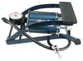 SKS Twin Air Fußpumpe mit Doppelzylinder, Manometer, Stahlkonstruktion, max. 5 bar, inkl. Adapter für Fahrradventile, Schlauchboote und Bälle