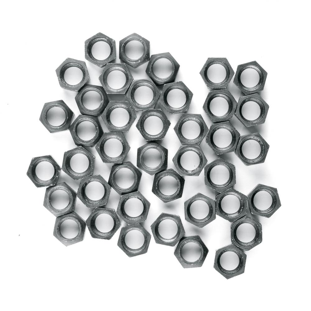 SKS Mutter 8.0x5.0 V2A, schwarz, 40er Set  Edelstahlmuttern für SKS-Schutzbleche, korrosionsbeständig, ideal für Strebenbefestigung