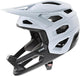 uvex revolt - leichter MTB-Helm - abnehmbarer Kinnschutz - 16 Belüftungen - Monomatic-Verschluss - FlexShield - cloud-black matt - 57-61 cm