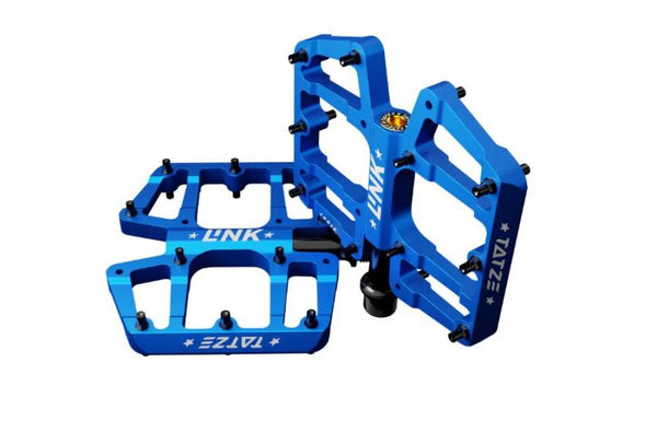 Tatze Pedal LINK Titan blau Plattform 14 Pins je Seite