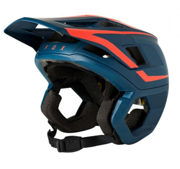 FOX Helm DROPFRAME PRO CE Trail Helm dark indigo rot XL