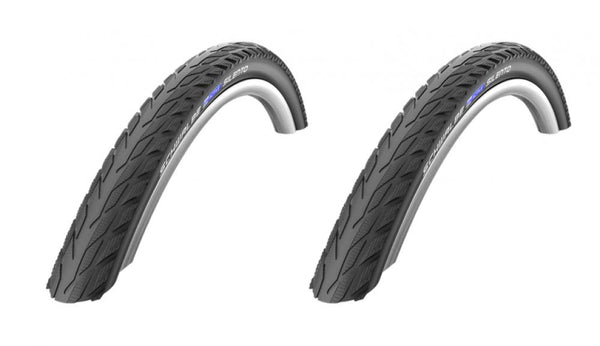 Schwalbe 2 x Reifen Silento Drahtreifen 28x1.60 Zoll 42-622 Reflex