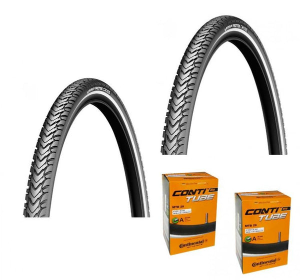 Michelin Protek Cross Draht 28x1.40 + Schlauch Conti MTB 28/29 28/29x1.75/2.50" 47/62-622 AV 40mm