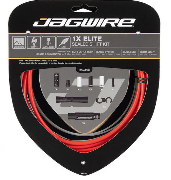 Jagwire Schaltzugset 1X Elite Sealed Rot