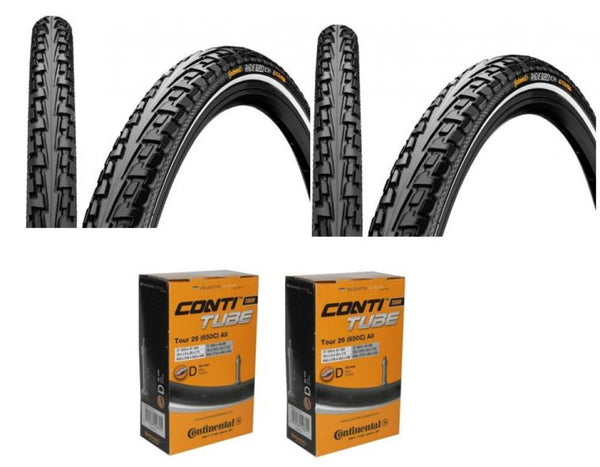 Continental Reifen Conti RideTour 26x1.75 + Schlauch Conti Tour DV 40mm