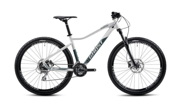 GHOST Lanao Essential 27.5 AL pearl white/green bay metallic - glossy/matt Größe XS (MJ 2022)