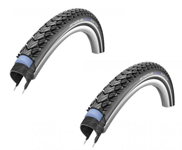 Schwalbe 2 x Schwalbe Reifen Drahtreifen MARATHON PLUS TOUR 28x1.60