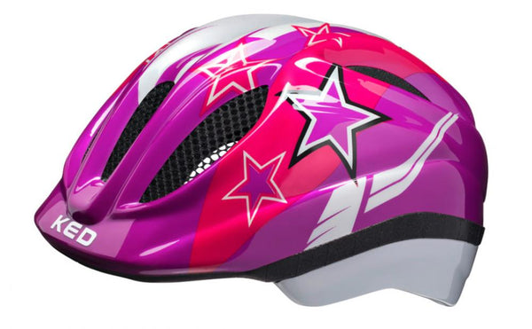 KED Kinderhelm Meggy II 2020 Violet Stars XS 44 bis 49cm