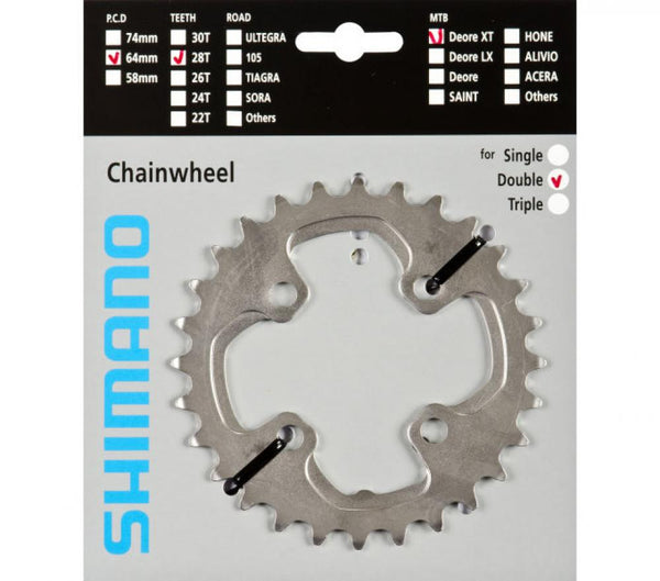 Shimano Kettenblatt DEORE XT FC-M785 28Z. 64 mm Lk.