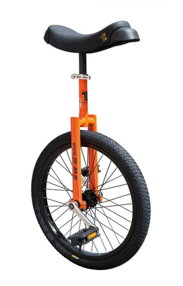 QU-AX Einrad Luxus 20" orange Alufelge, Reifen schwarz