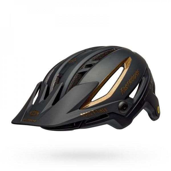 Bell Fahrradhelm Sixer Mips matt schwarz gold fasthouse M 55-59 cm