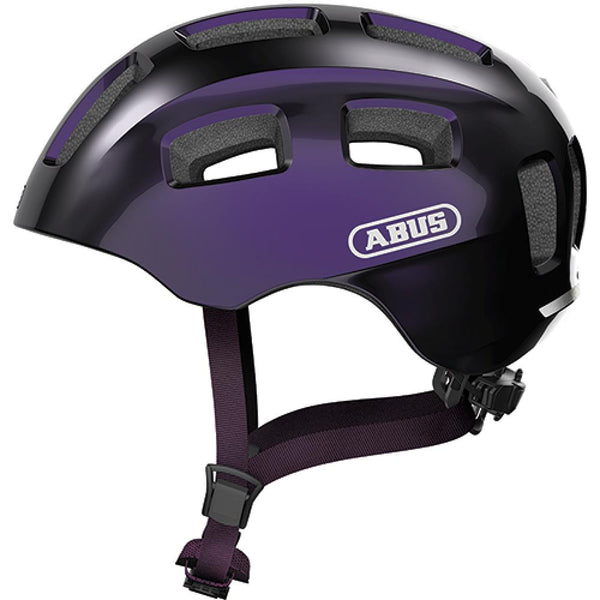 Abus Kinderhelm Youn-I 2.0 black violet Gr. M 52-57 cm