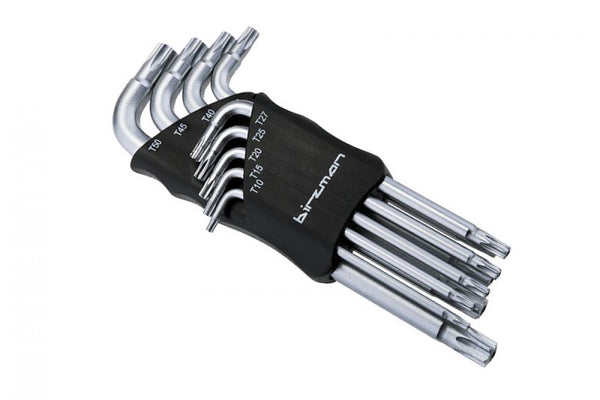 Birzman Torx-Schlüssel-Set mit langem Arm 9x pro Set silber