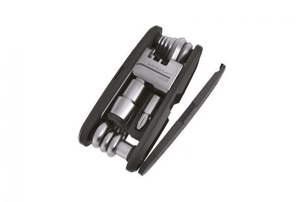 Birzman Diversity 17 Multi-Tool mit 17 Werkzeugen und CO2-Adapter schwarz silber