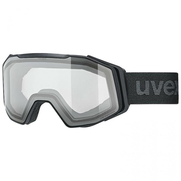 uvex gravity Goggle black matt clear - MTB/Downhill-Brille mit Supravision Anti-Fog, OTG, 100&#8239;% UV-Schutz, Einheitsgröße