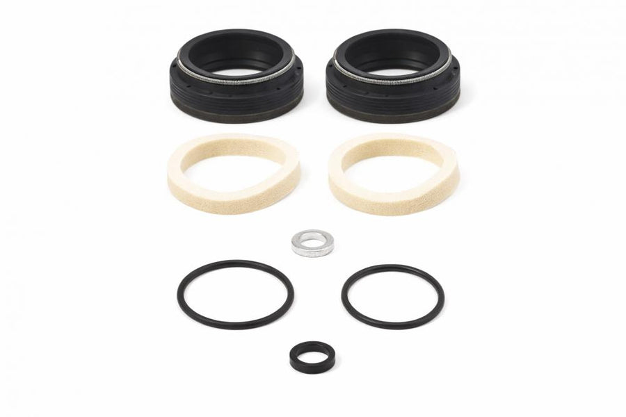 FOX Dust Wiper Kit 34 Millimeter Low Friction Gabeldichtung ohne Flansch für FOX 34 Federgabel Service Kit Staubabstreifer Satz Schwarz
