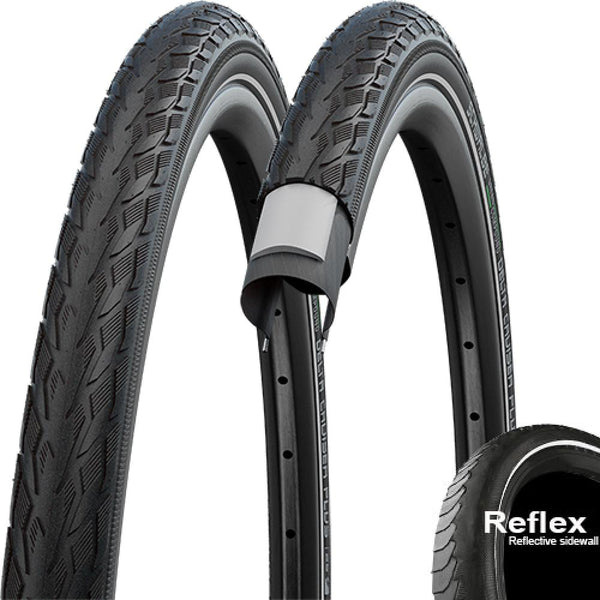 Schwalbe Reifen Delta Cruiser Plus 26x1.45" 37-590 schwarz Reflex E-25 HS431 Draht