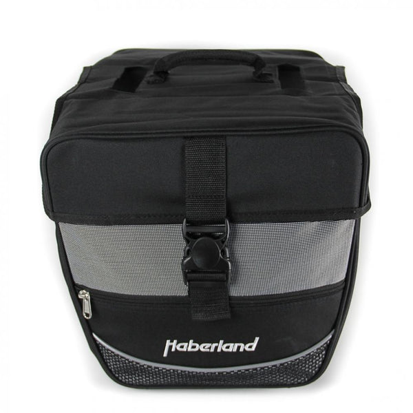 Haberland Doppeltasche  25 Liter schwarz silber