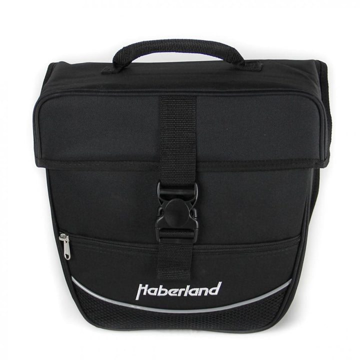 Haberland Einzeltasche Einsteiger Schwarz 30x32x13cm, 12 Liter Front Ansicht