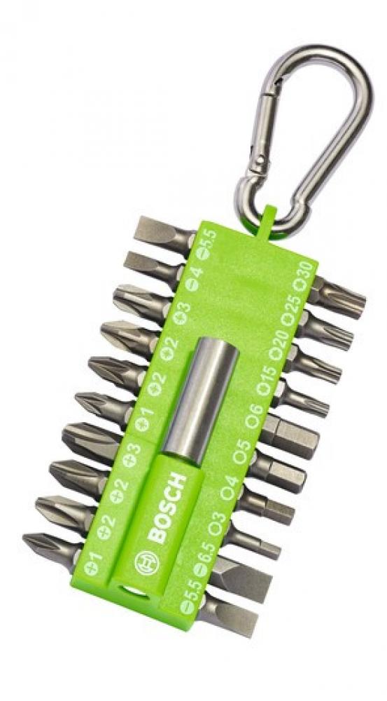 21tlg. Snap Hook BOSCH light green Kleinsortiment Schrauben Bit Set