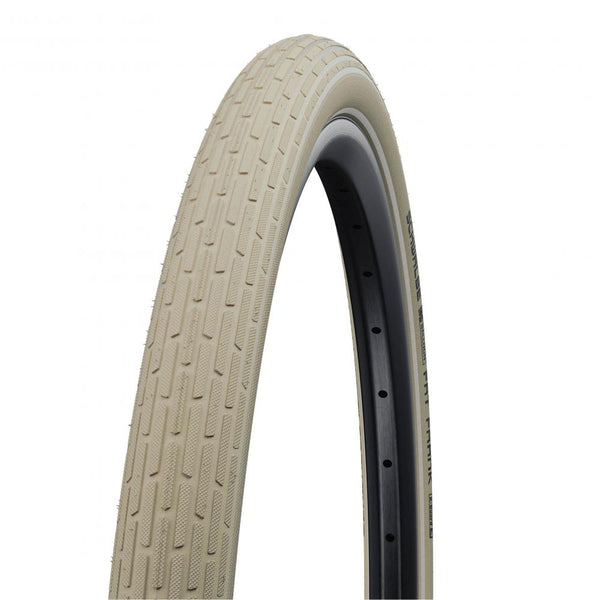 Schwalbe Fat Frank 26x2.35 Zoll Fahrradreifen, ETRTO 60-559, Active Line, SBC Compound, K-Guard Pannenschutz, Retro-Design, ideal für City & Cruiser Bikes