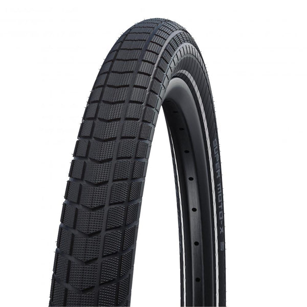 Schwalbe SUPER MOTO-X Reifen 27.5x2.80 - ETRTO 70-584 - ADDIX DD RaceGuard Performance Line E-50 HS439 - Robuster, pannensicherer Reifen mit ADDIX Compound für optimalen Grip und Komfort, ideal für E-Bikes bis 50 km/h, exzellente Dämpfung und Stabilität