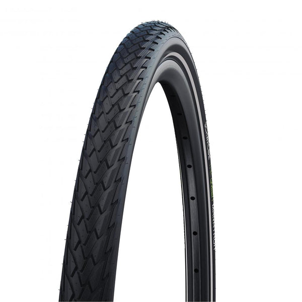 Schwalbe Reifen Marathon GreenGuard 28×1.50" (40-622) - Drahtreifen, schwarz mit Reflexstreifen, ADDIX Eco Gummimischung, E-50 zugelassen