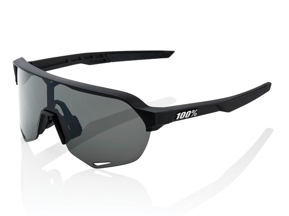 100% S2 - Smoke Lens unis Soft Tact Black - leichte Performance-Sportbrille