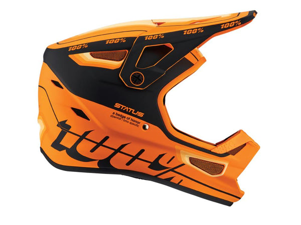 100% Status helmet Topenga Orange Black XL