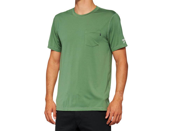 100% Mission Athletic T-Shirt olive L