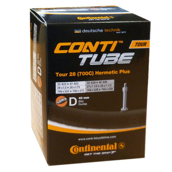 Continental Schlauch Conti Tour 28 Hermetic Plus 27/28x1 1/4-1.75" 32/47-622/635 DV 40mm