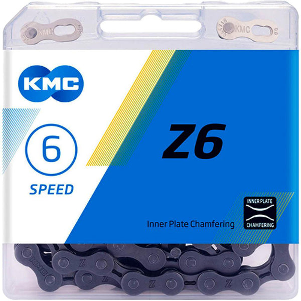 KMC Kette Z6 grau für 6/7/8fach 114 Glieder