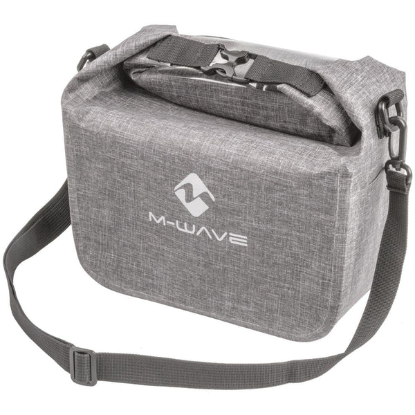 M-Wave Lenkertasche Suburban Front grau Größe 13x28x21 cm 7l