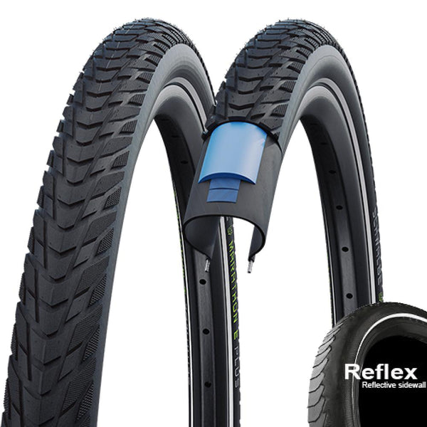 Schwalbe Reifen Marathon E-Plus 28x2.15" 55-622 schwarz Reflex E-50 HS498 Draht