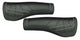 Herrmans Lenkergriffe Line 124mm, Ø 22mm, schwarz/grau, Paar