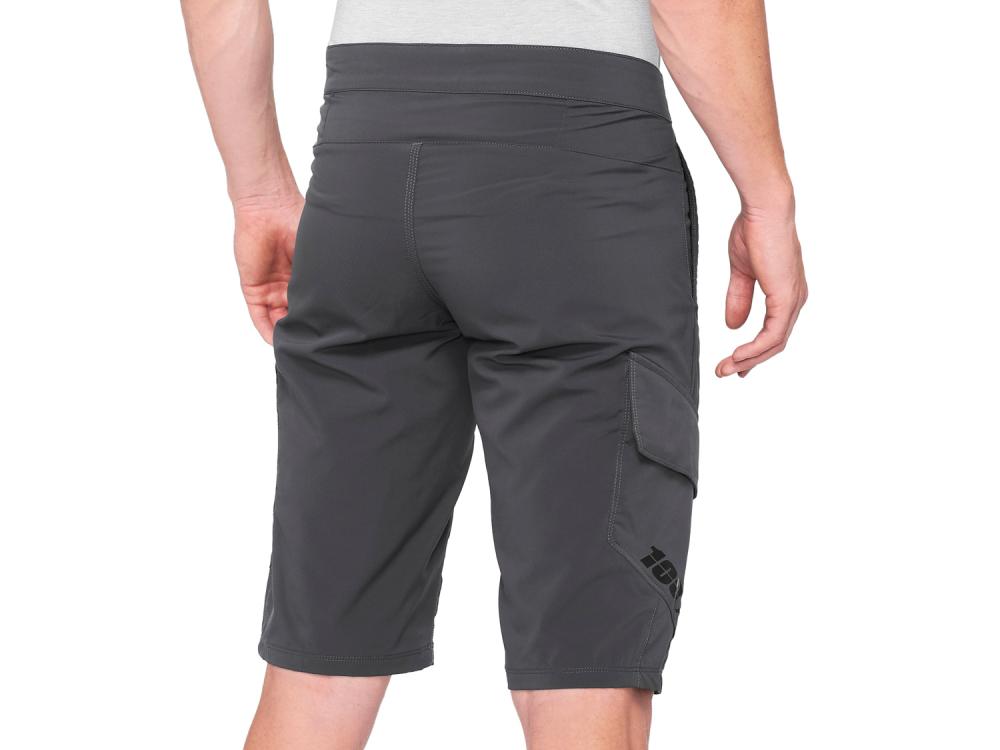 100% Ridecamp Short 32" charcoal - komfortable All-Mountain MTB-Short für lange Trails