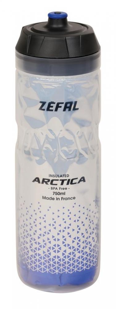 Zefal 1x Trinfklaschenhalter WIIZ schwarz inkl 1x Zefal Trinkflasche Arctica 750ml blau
