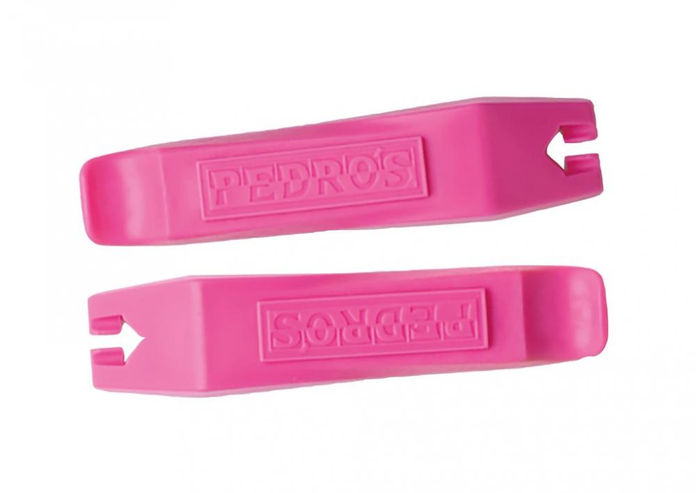 Pedros Reifenheber 2-teilig, pink für Fahrräder