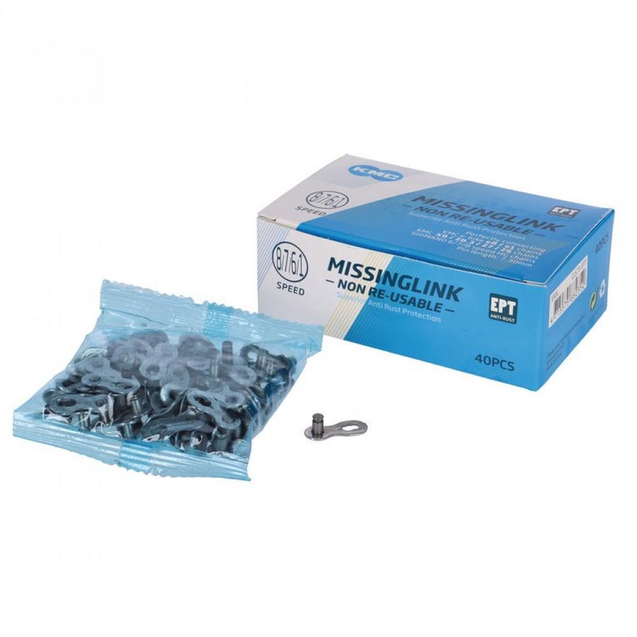 KMC Missinglink e1NR EPTsilber Werkstatt 40 Stück 1/2\" x 3/32\" schmal f.KMC e1