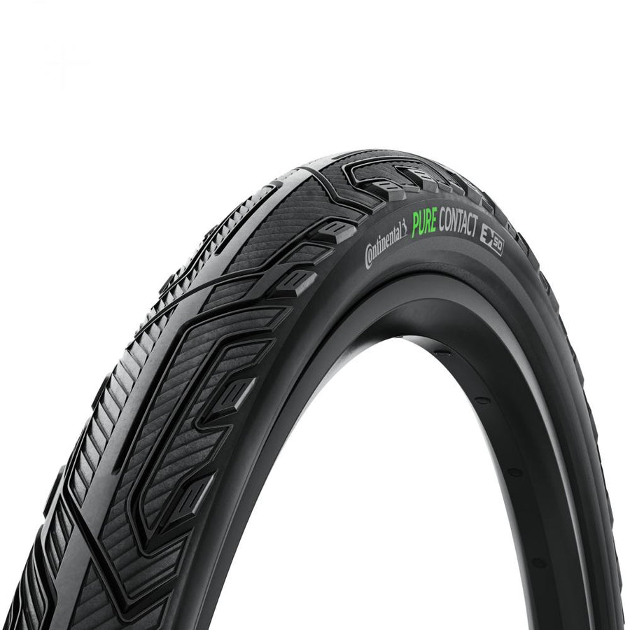Schwarzer Continental Pure CONTACT E-50 Faltreifen 55-622, nachhaltig und pannensicher.