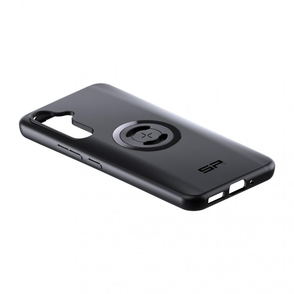 Schwarzes SP Connect SPC+ A54 Phone Case, schlanke Schutzhülle mit Montagesystem, MagSafe-kompatibel.