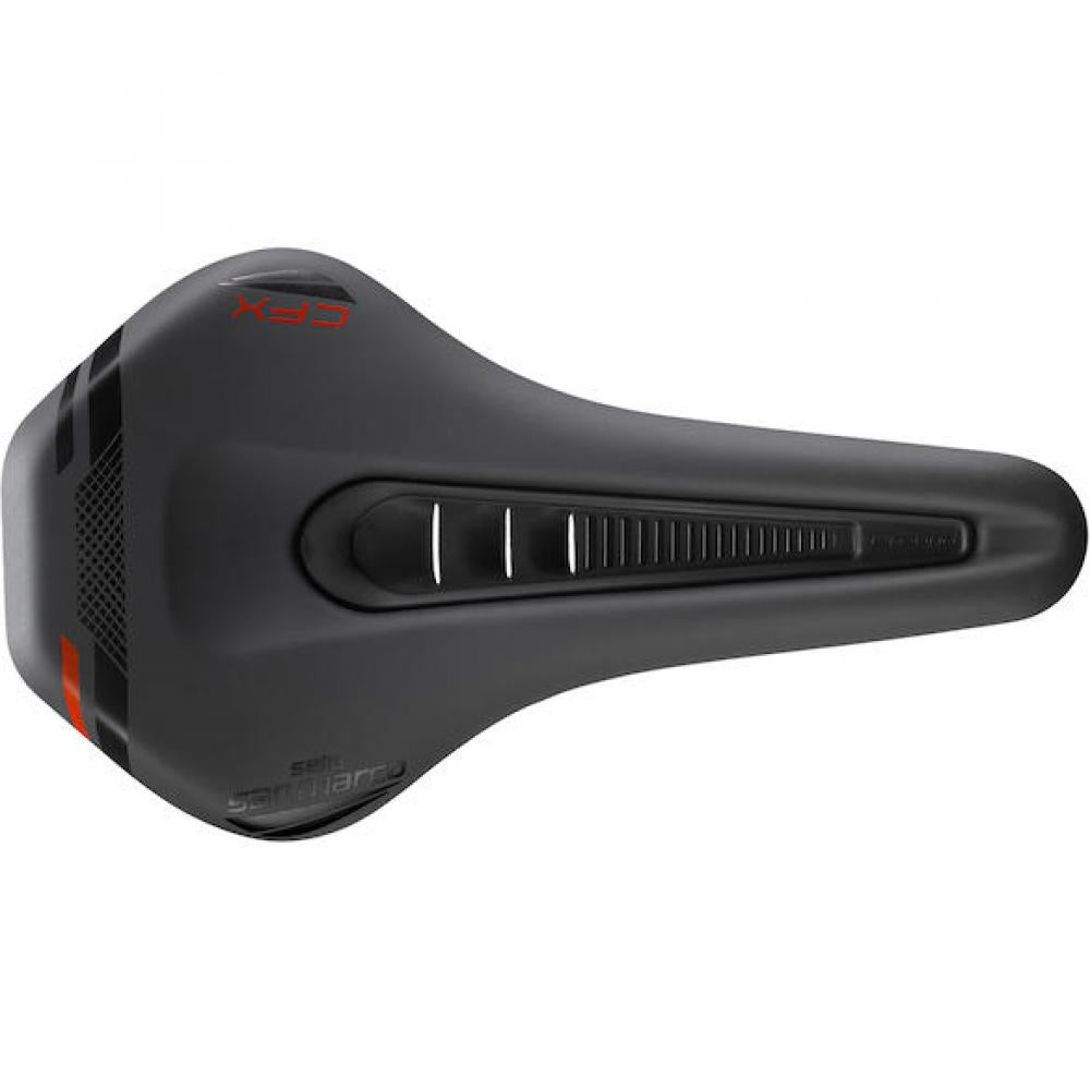 Selle San Marco Sattel Ground Shield Carbon FX 155 x 255 mm Schwarz - MTB-Sattel mit Schutzschild