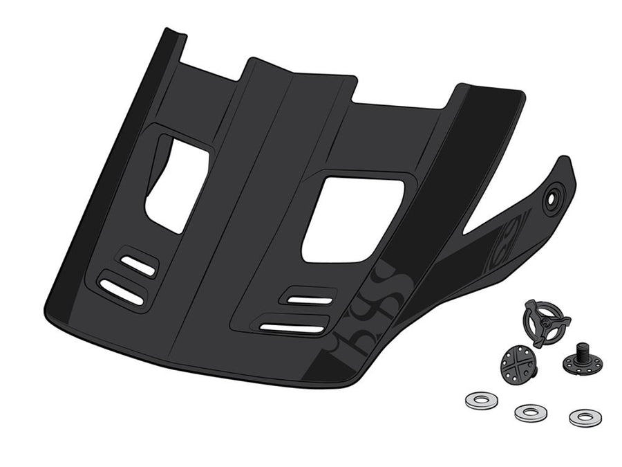 IXS Sports Division iXS Visor + Pins Xult DH nos black - Ersatzvisier für optimale Sicht