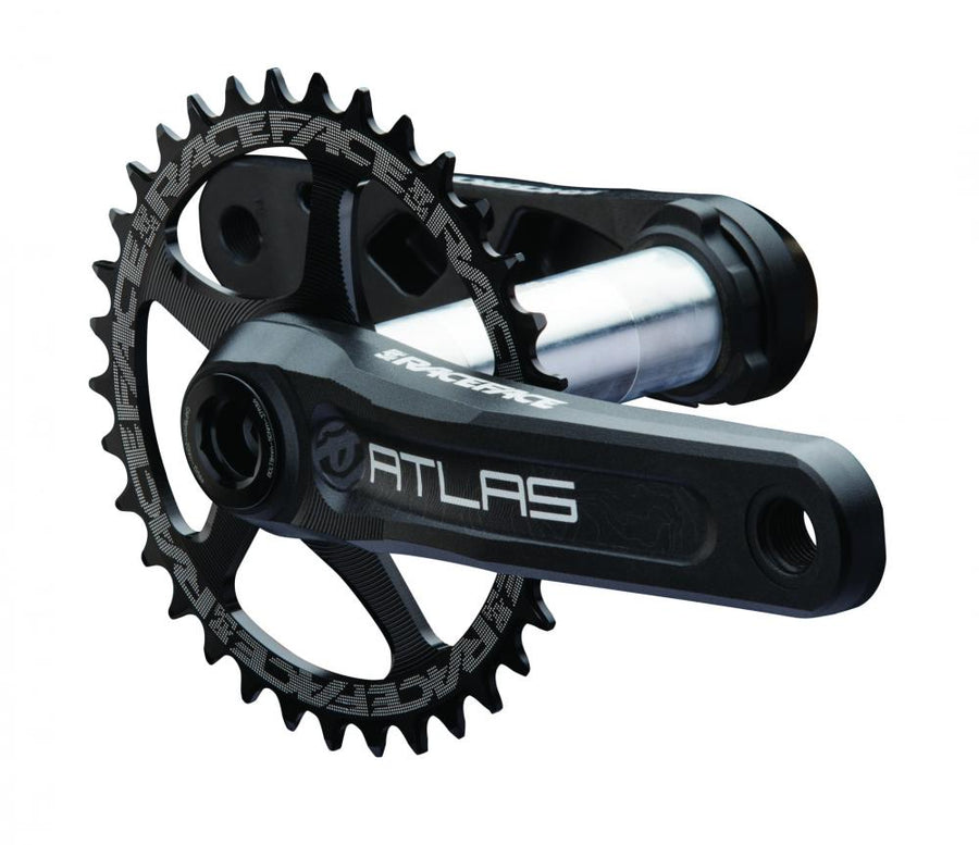 Race Face Atlas Kurbel, 175mm, 68/73mm, 30mm, schwarz - robuste Performance für Enduro & Downhill
